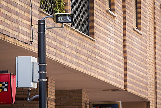 Una de las cámaras que controlarán el acceso a las zonas restringidas.