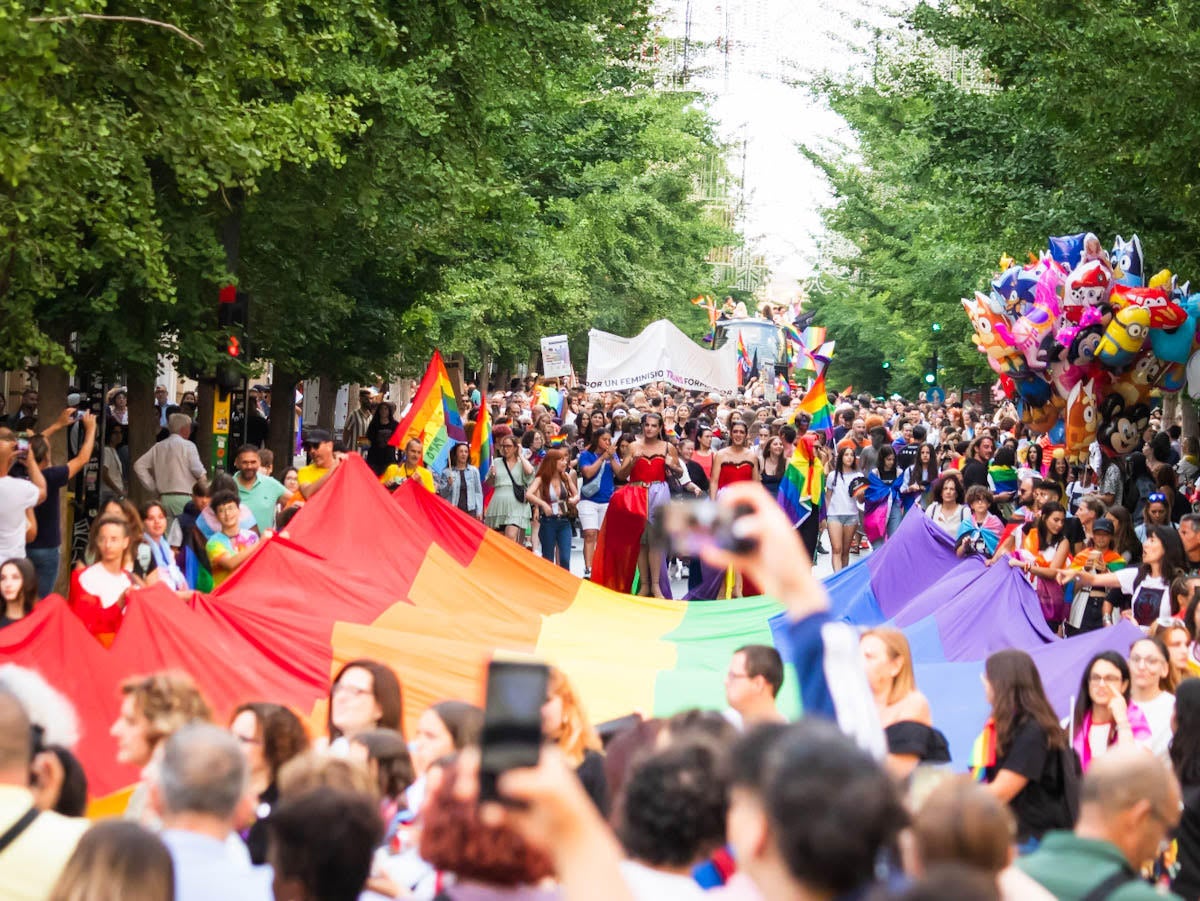 Las imágenes de las manifestaciones del Orgullo en Granada