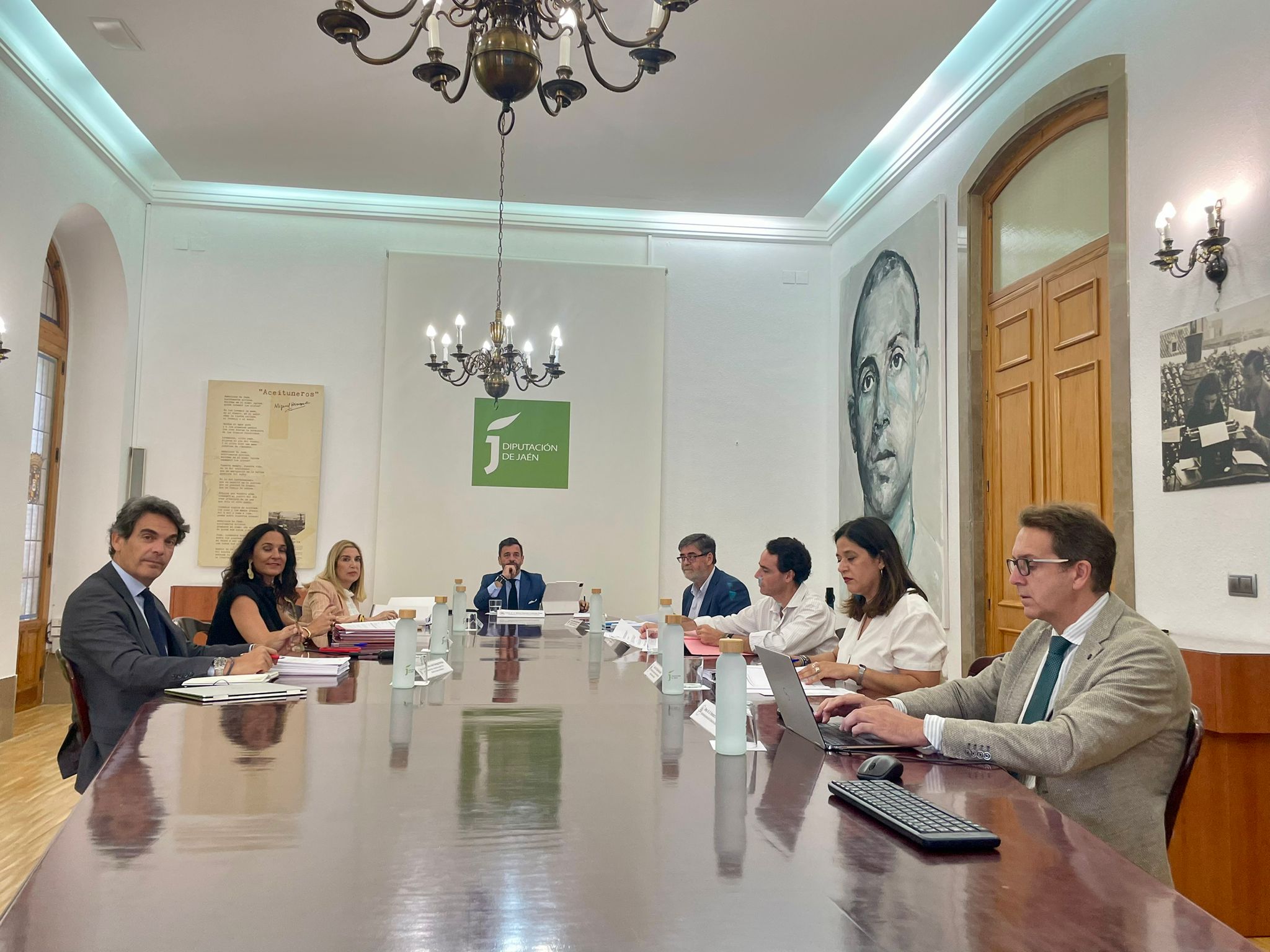 Pleno de la Cámara de Cuentas en la Diputación de Jaén.