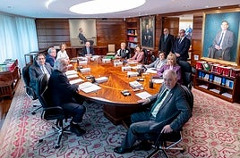 El pleno del Tribunal Constitucional el día de su constitución en enero de 2023.