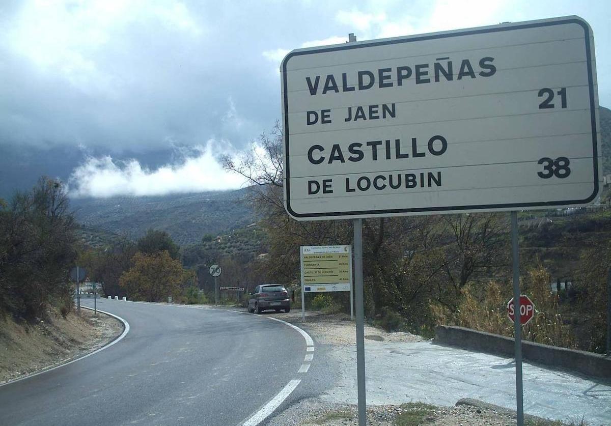 Carretera hacia Valdepeñas de Jaén.