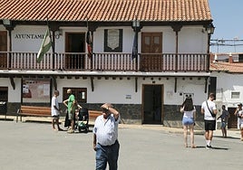 Vista general del centro del municipio de Lanteira.