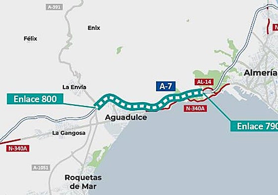 Trayecto donde se sustituirá la valla de cerramiento