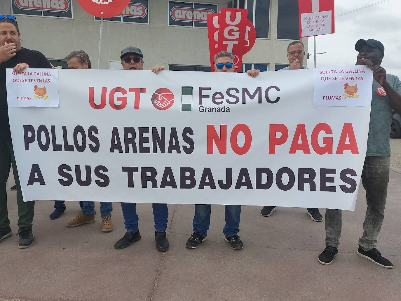 Imagen de una de las protestas de trabajadores de grupos, a finales de 2022.