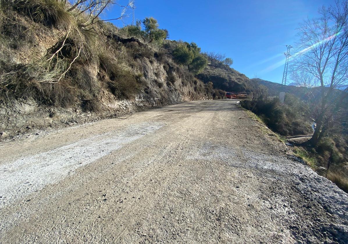 Camino de los Padules, cercano a la zona del accidente.