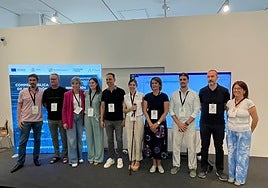 Representantes de las startups jienenses que han expuesto en Alhambra Venture.