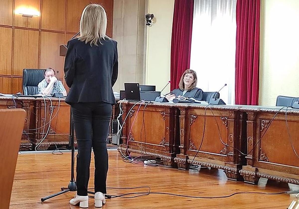 La acusada durante su declaración en el juicio celebrado el pasado 3 de junio
