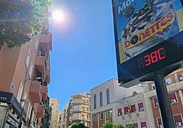 Termómetros a 38 grados en la capital