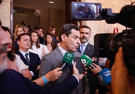 El presidente Juanma Moreno