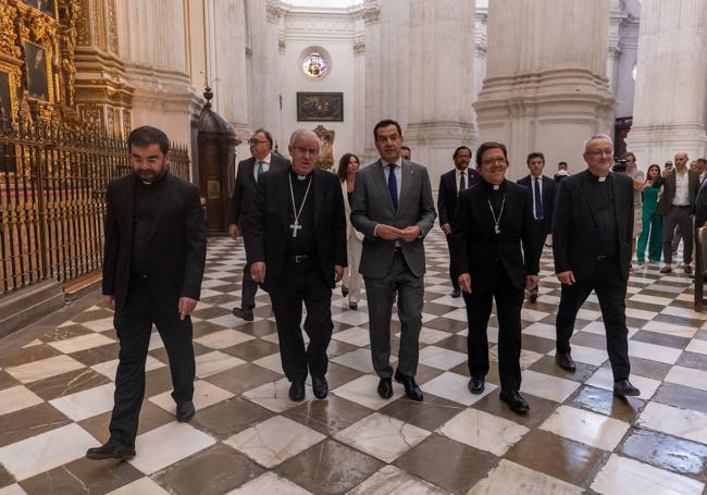 Llegada de Moreno Bonilla a la Catedral.