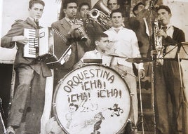 Imagen antigua de la orquesta 'Cha-Cha-Cha'.