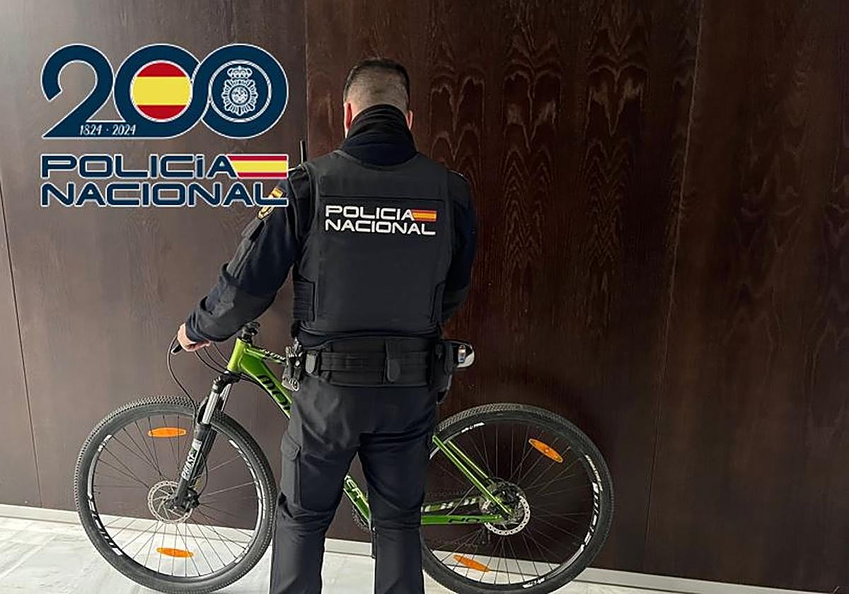 Una de las bicicletas sustraídas.
