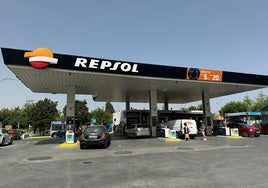 Gasolinera de Repsol.