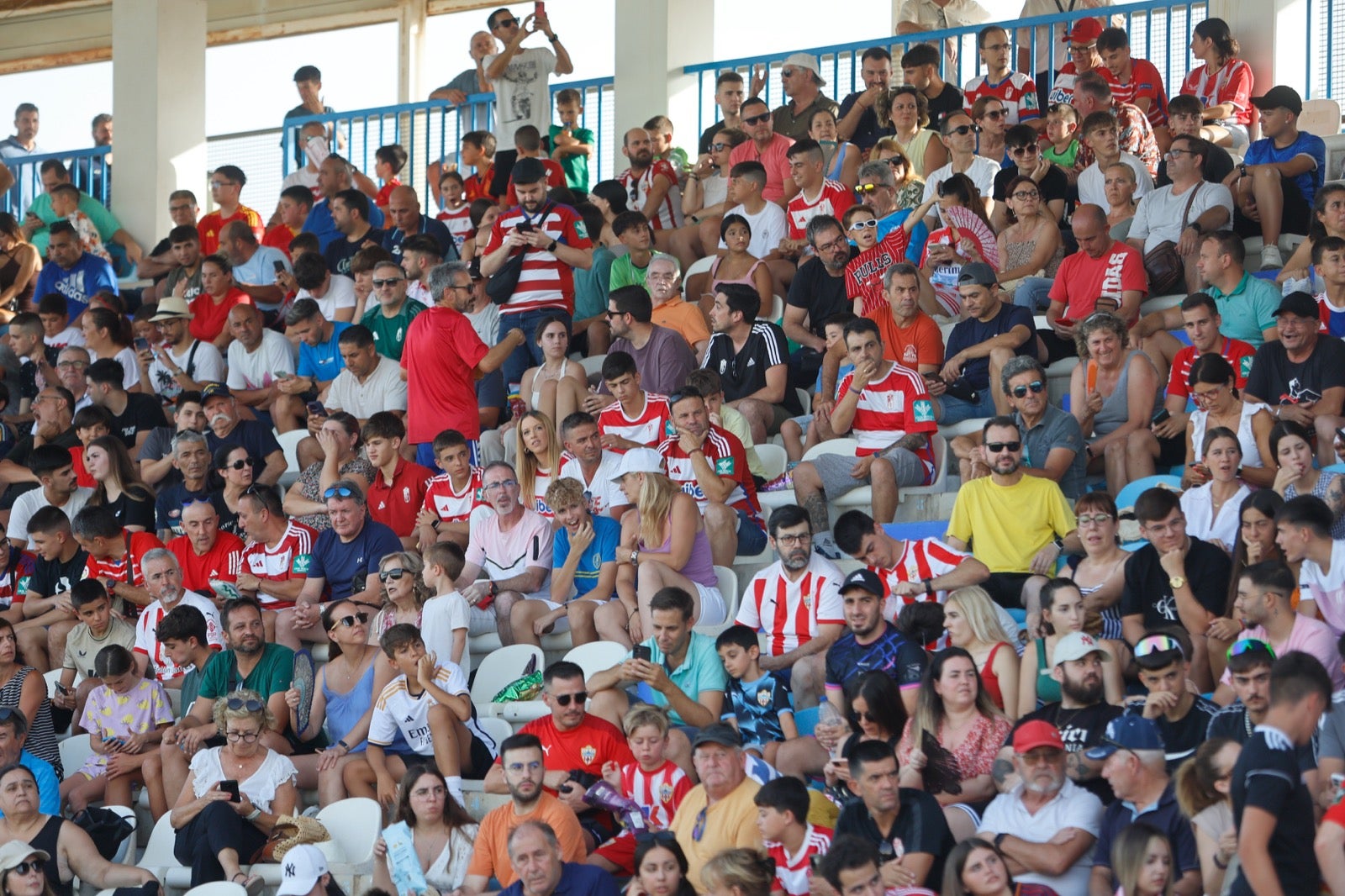 Encuéntrate en la grada durante el Granada-UD Almería