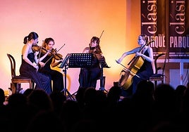 Actuación de Moser String Quartet en Rodalquilar.