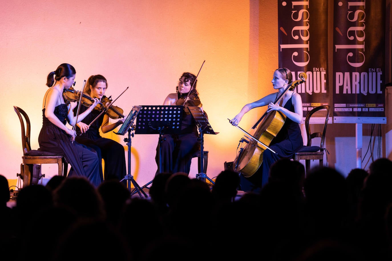 Actuación de Moser String Quartet en Rodalquilar.