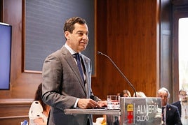El presidente de la Junta de Andalucía, Juanma Moreno .