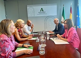 Educación y Fomento analizan la situación del transporte escolar en Andalucía