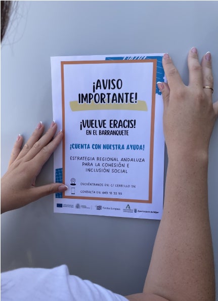 Intensa labor de difusión del programa 'ERACIS+' en Barranquete