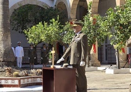 José Manuel Lupiani durante la toma de posesión.