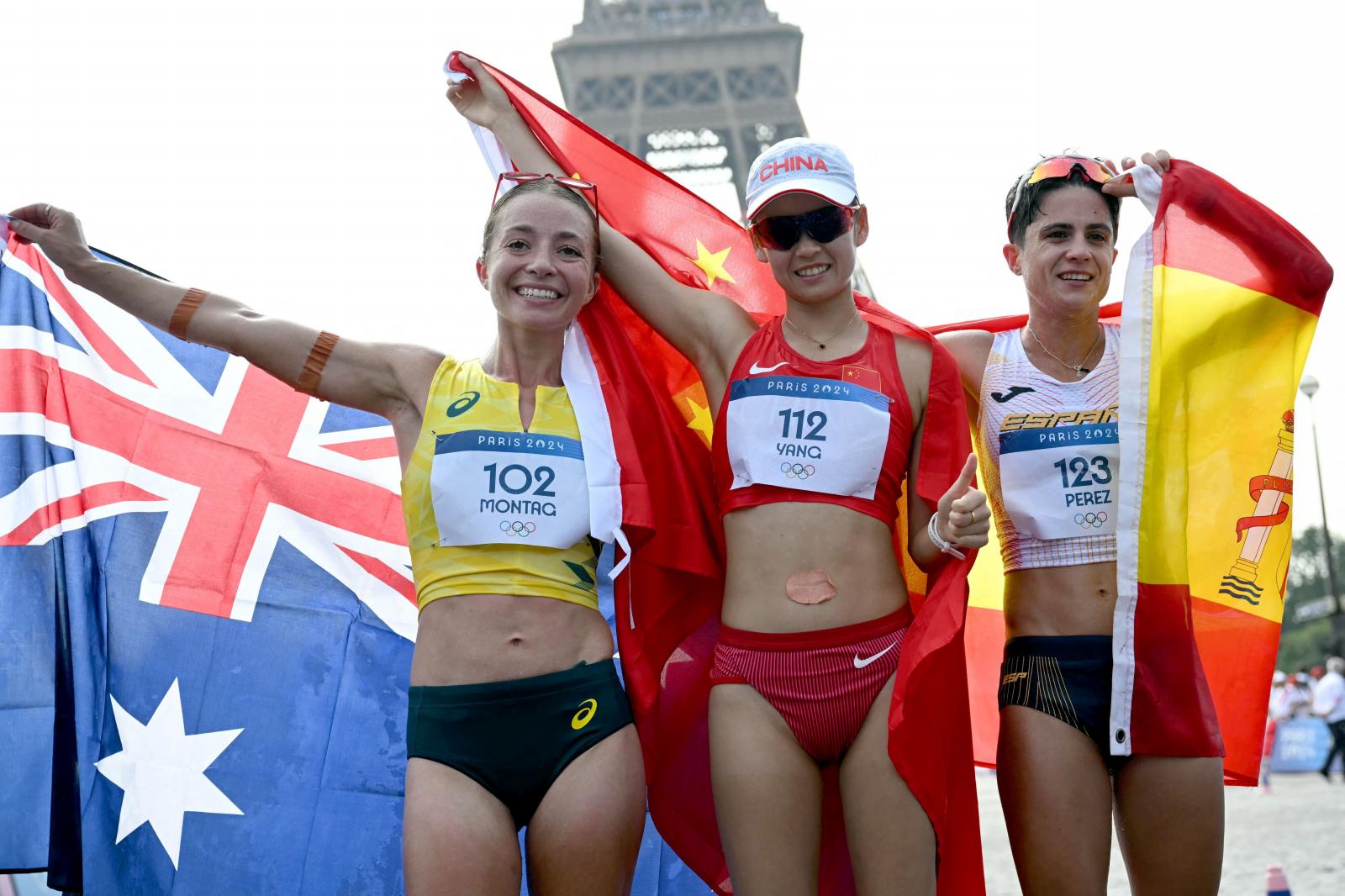 La carrera de María Pérez en París, en imágenes