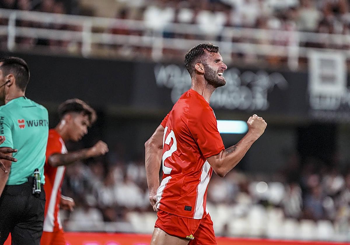Baptistao celebra el gol del triunfo.