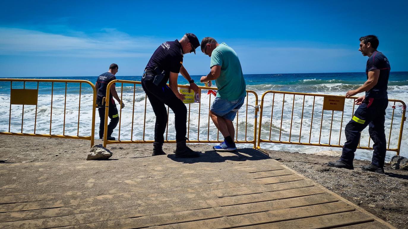 Zona donde el Ayuntamiento actúa para impedir el paso.