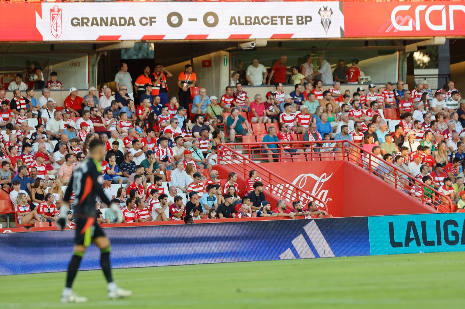 Encuéntrate en la grada durante el Granada-Albacete