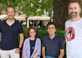 Mario Villén, Carolina Molina, Antonio Fernández y Antonio Callejón, fundadores de LetraHistórica.