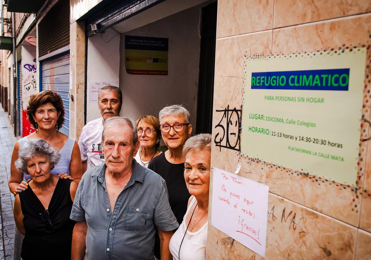 Voluntariado en la puerta del refugio climático