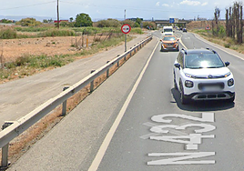 Kilómetro 427 de la N-432, punto donde ha tenido lugar el accidente.