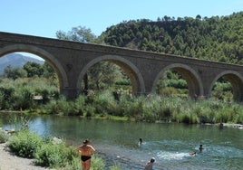 La poza del río Guadalfeo.