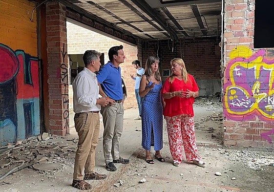 Visitas de las autoridades al espacio donde se desarrollará el centro.