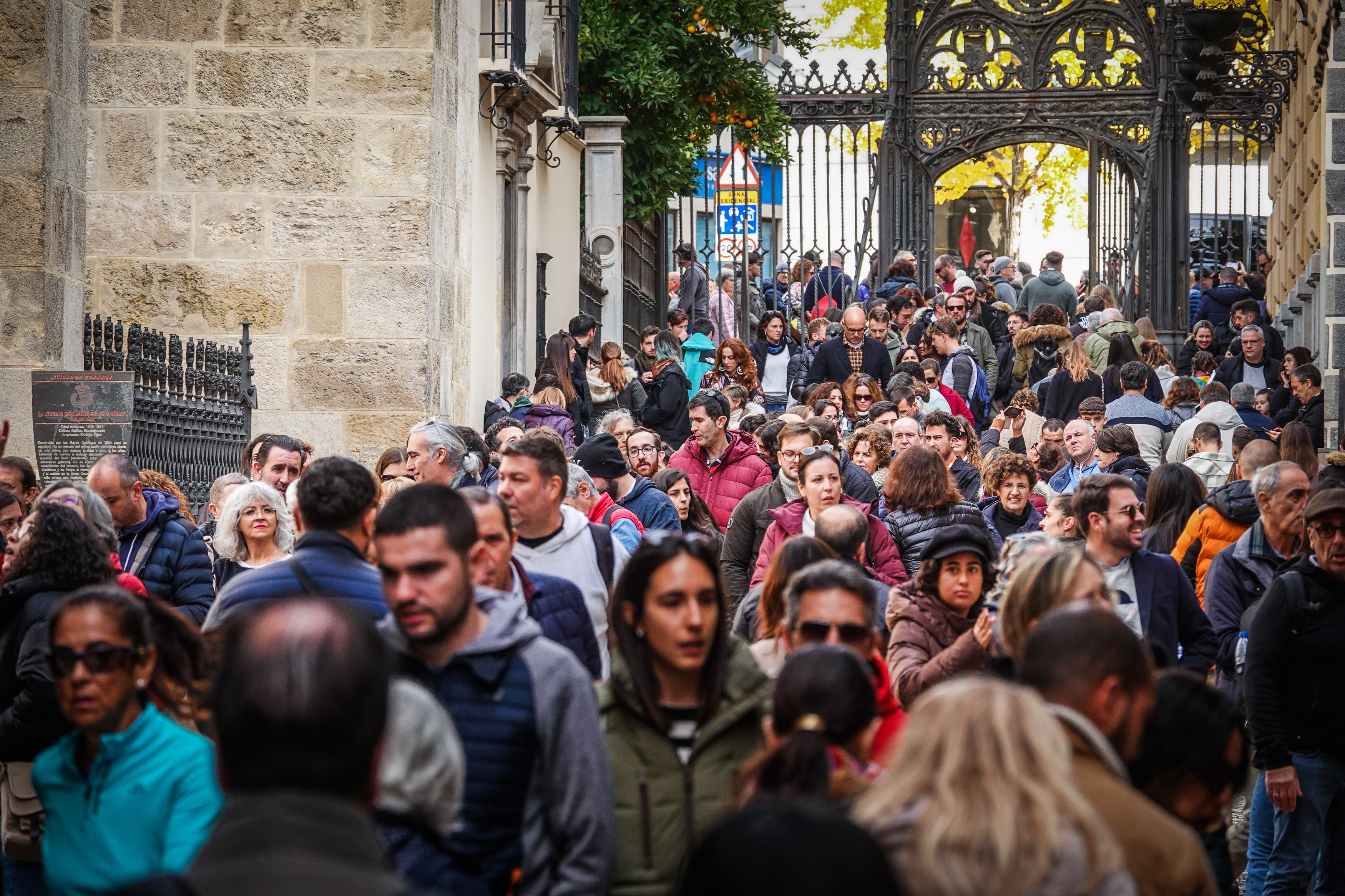 Turistas en Granada, en el pasado puente de la Inmaculada.