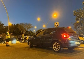 Un trabajador de Verdiblanca durante la feria.