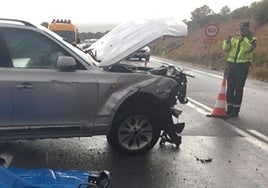 El turismo siniestrado en Huéscar.