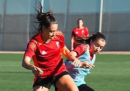 Un instante de un entrenamiento reciente.