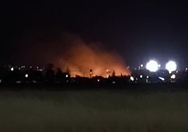 Imagen de la zona donde se ha declarado el incendio.
