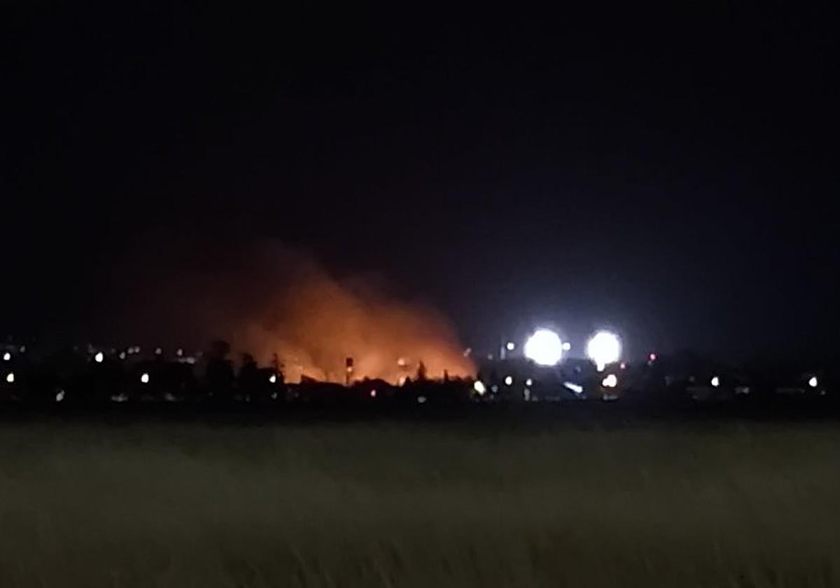 Imagen de la zona donde se ha declarado el incendio.
