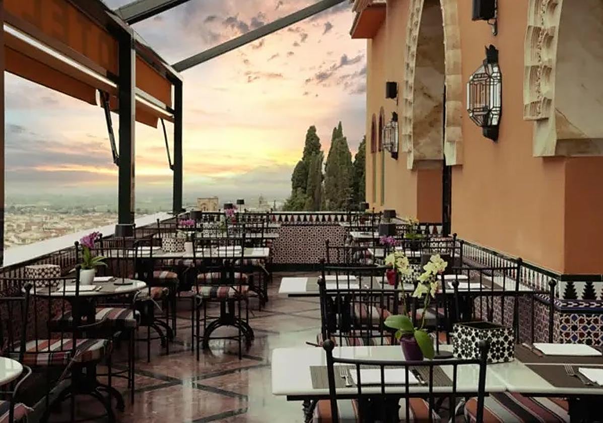 Vista general de la terraza