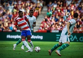 Hongla, contra el Huesca.