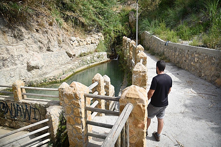 Poza de la zona recreativa Paraje del Río en Albuñol.