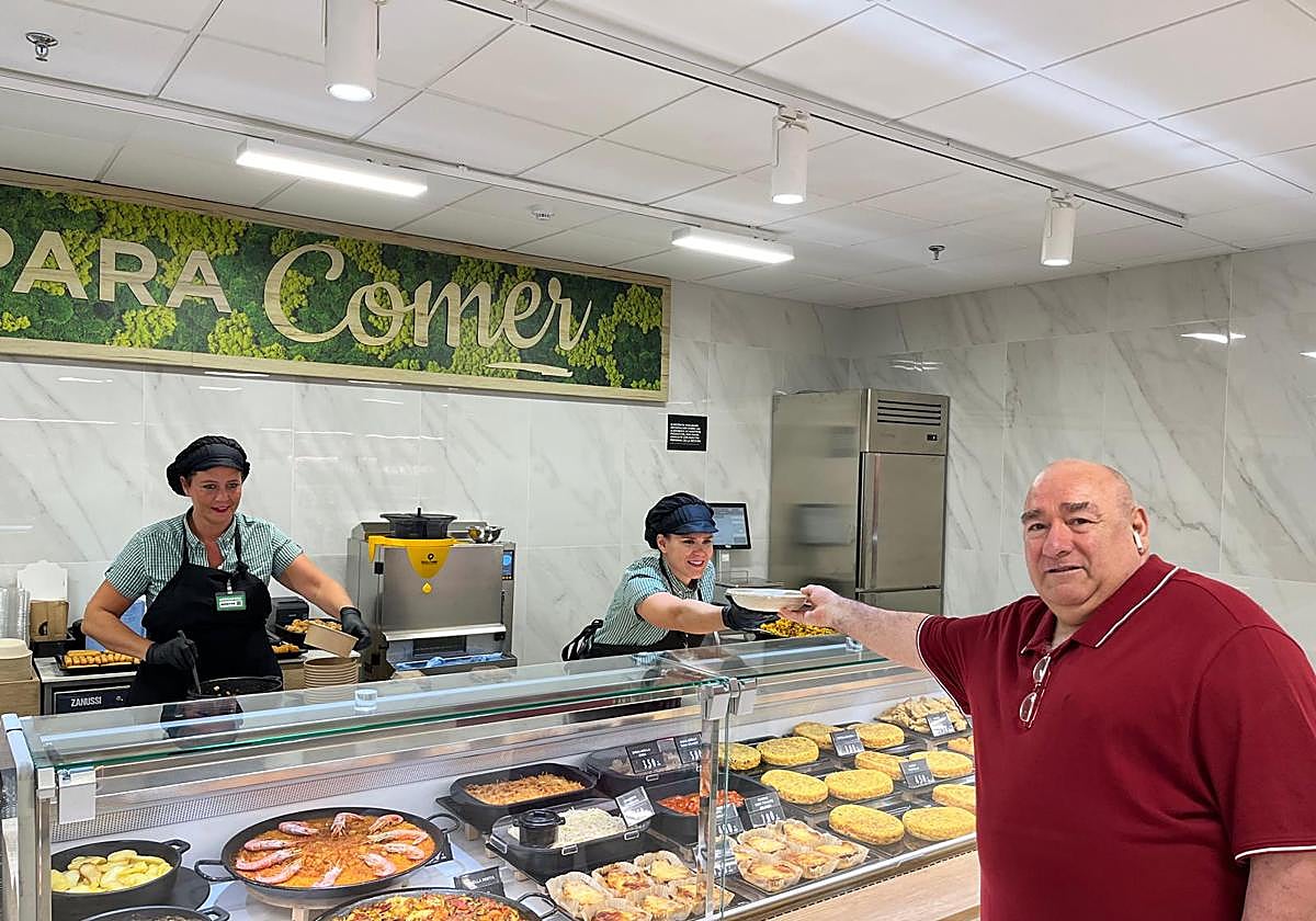 Sección de 'Listo para Comer' en un Mercadona de Granada