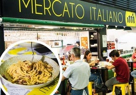 La pasta carbonara es una de sus especialidades.