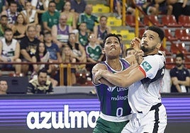 Amine Noua pelea por la posición en la pintura con Tyson Pérez.