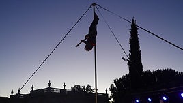 Un momento de la actuación en Quinta Alegre.