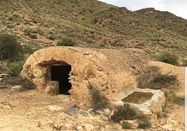 Uno de los aljibes de la sierra de Huércal de Almería.