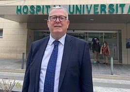 Francisco Javier Vadillo tras ser nombrado gerente del Hospital Universitario de Jaén en marzo de 2023.