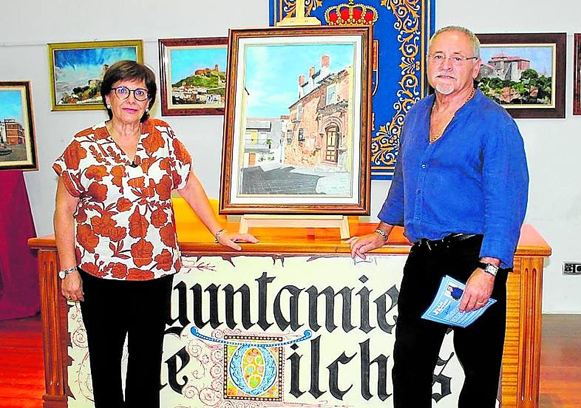 Juan Ramón López junto a Inés, su mujer.