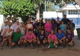 Celebración del campamento de verano.